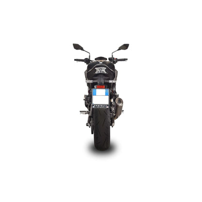 Kawasaki Z 900 (20-24) GRID-O slip-on, titanium – Spark – måltegning og tekniske dimensioner, billede 3