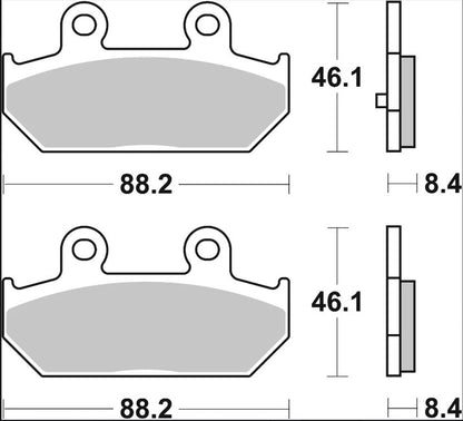 Ekstra produktbillede af Suzuki AN 400 Burgman 07-26 bremseklodser – Brembo Genuine CC 07058