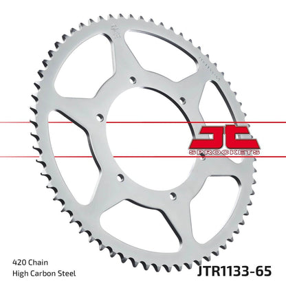 Bagtandhjul 65T, 420 – stål, JTR1133.65 – JT Sprockets