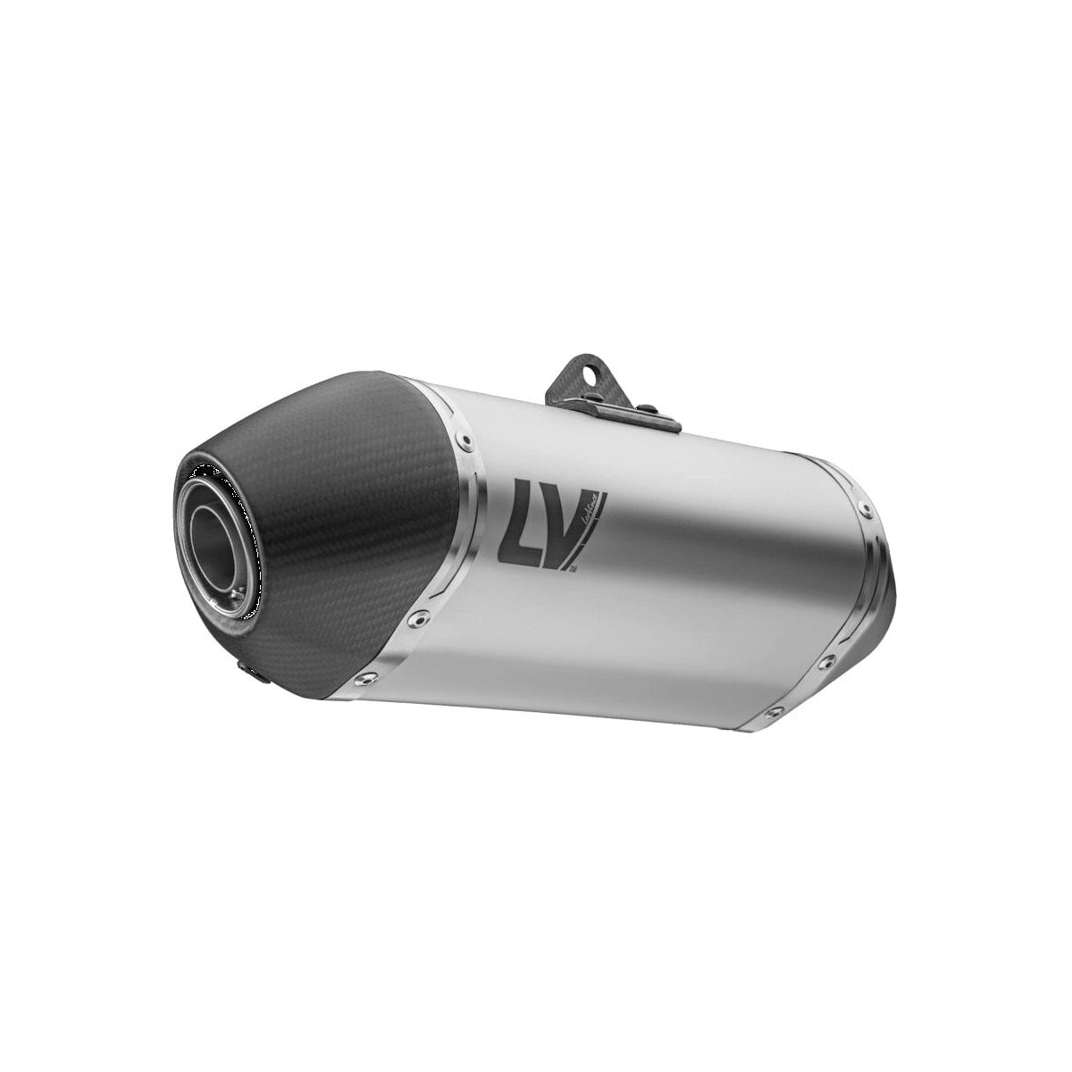 Triumph Tiger 900 GT (24-26) LeoVince LV-14 slip-on – rustfri – titanium-look – 15629 – ekstra produktvisning af lyddæmper, finish og detaljer 2