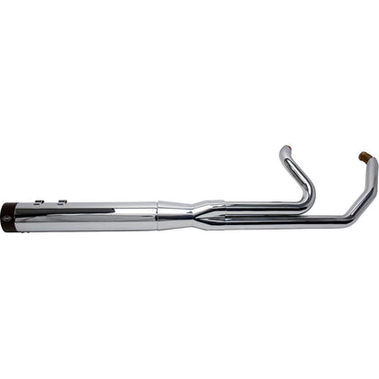Harley-Davidson Touring (07-16) 2-into-1 Sidewinder Exhaust System, krom / Show Chrome – S&S Cycle