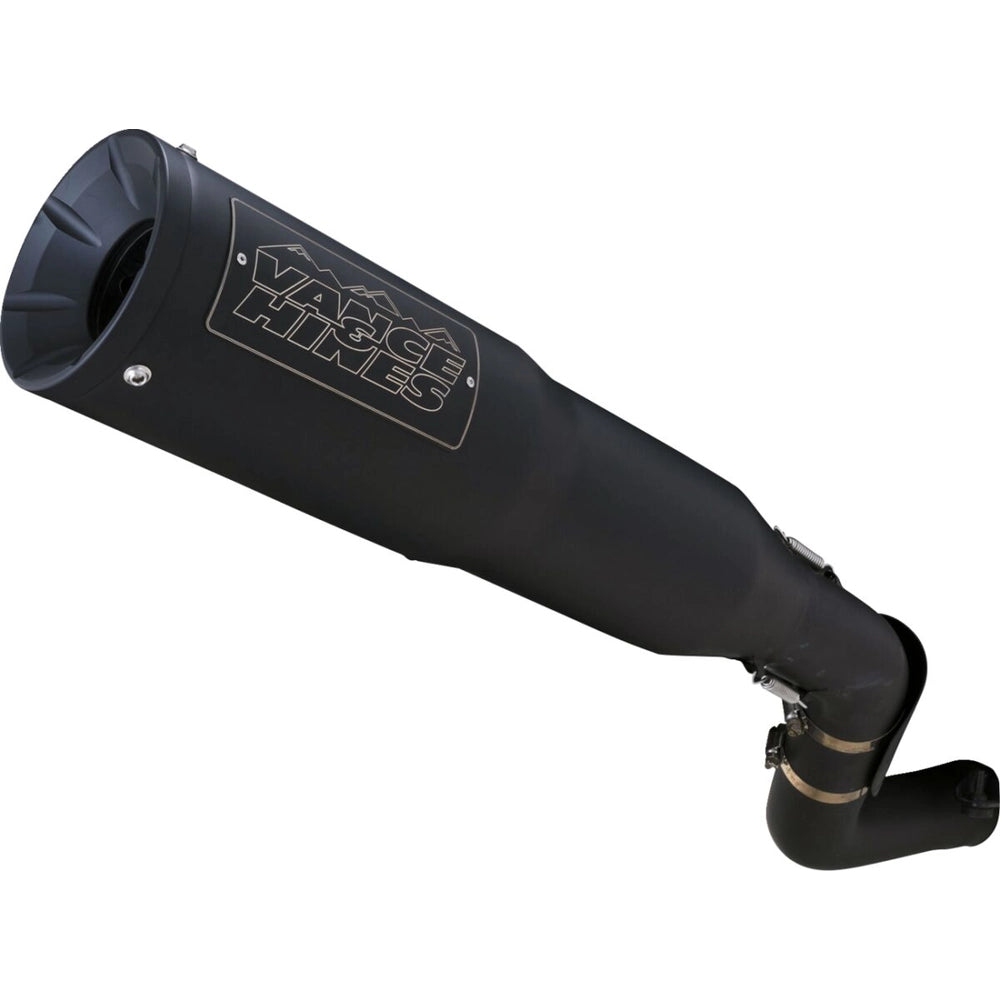Harley-Davidson Pan America (21-26) Adventure Hi-Output 450 slip-on, sort – Vance & Hines – detaljebillede af udstødning og finish 2