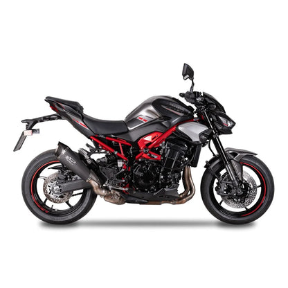 Kawasaki Z900 (25-26) Konix Evo slip-on, sort – Spark – produktdetalje fra alternativ vinkel, billede 3