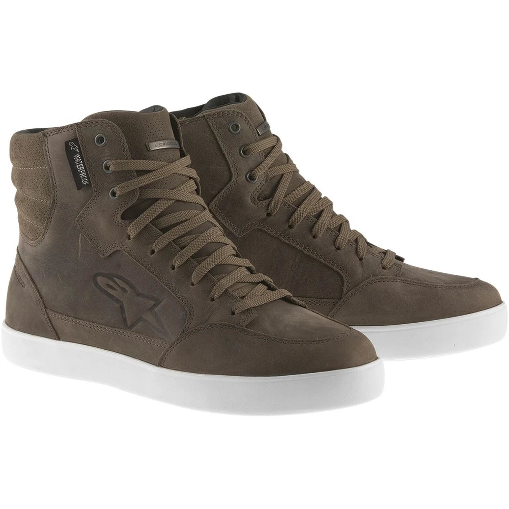 MC sko J-6 Waterproof, herre – Brun, str. EU 47 / US 13 fra Alpinestars – primært produktbillede