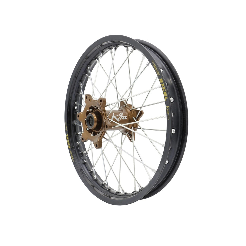 Kite Elite MX/Enduro baghjul 19x2.15 til Kawasaki 2003–2026 – bronze, sølv eger