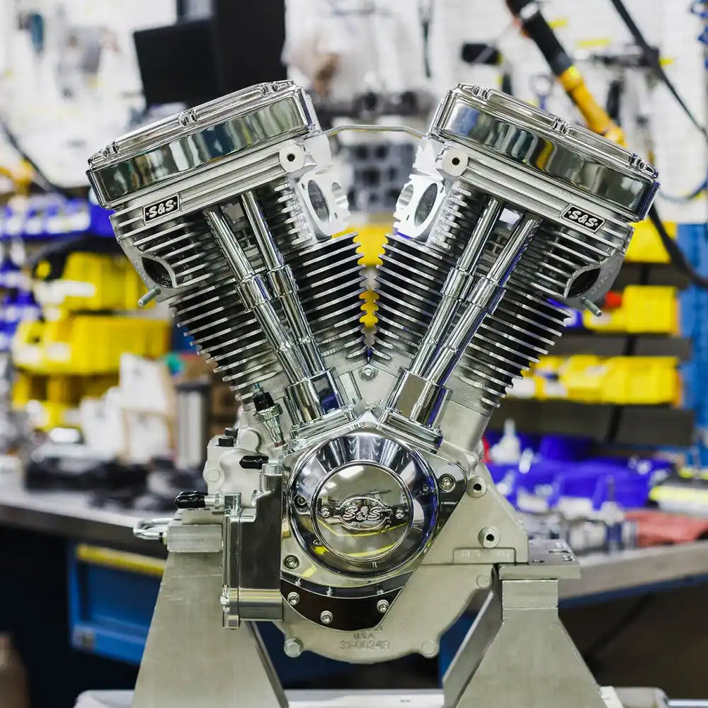 Harley-Davidson Evolution (84-99) V124 Long Block Engine, krom / natural – S&S Cycle – yderligere produktvisning 6