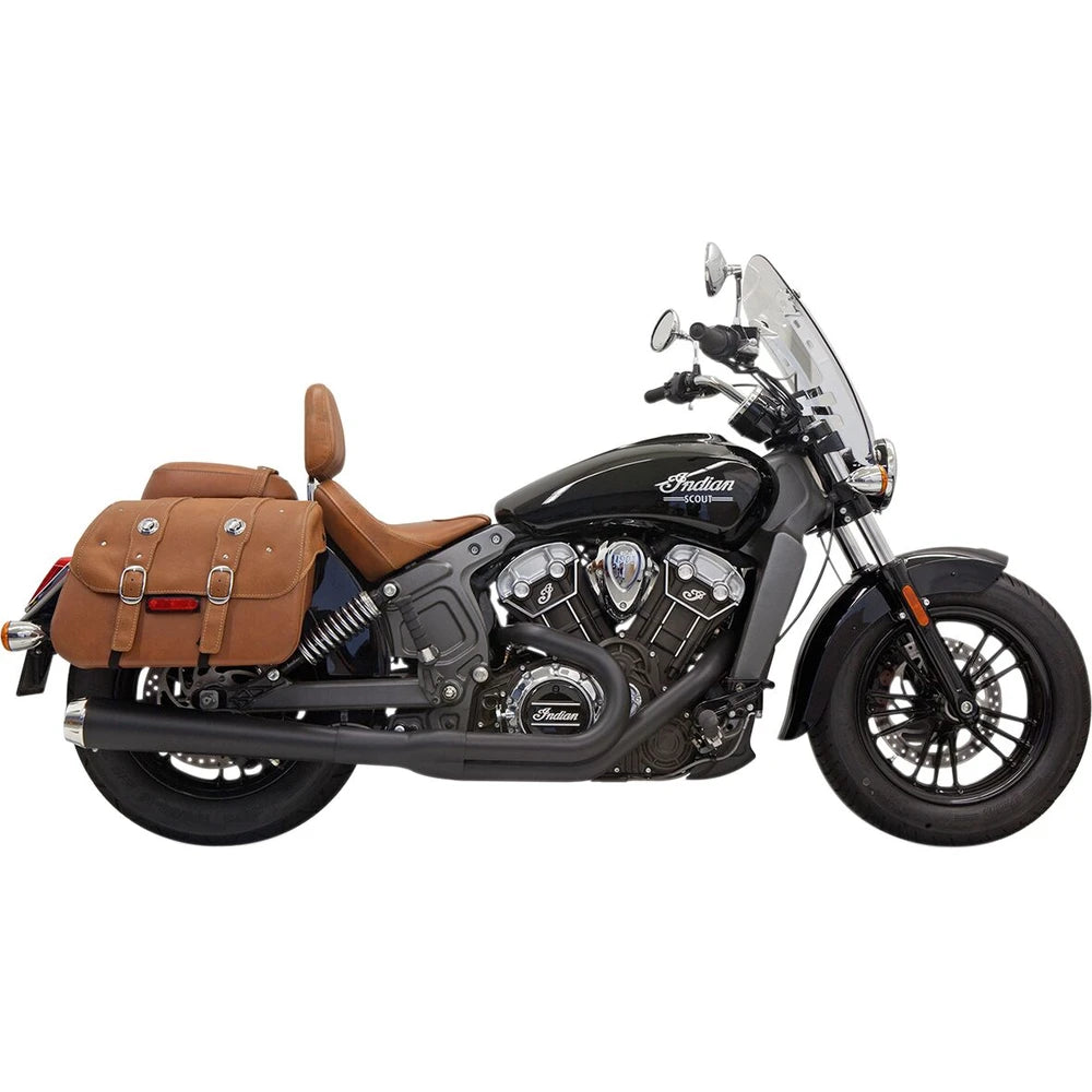 Indian Scout (15-24) Road Rage 2-i-1 komplet udstødning, sort keramisk, lang straight – Bassani
