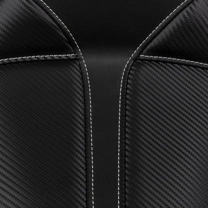 Harley-Davidson Dyna (96-03) Dominator solosæde Smooth/ Stitched grå syning – Saddlemen – ekstra produktvisning med fokus på form, polstring, syninger og finish – billede 3