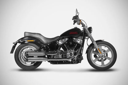 Harley-Davidson Softail (17-24) Overlapped slip-ons, satin – Zard – produktbillede 6