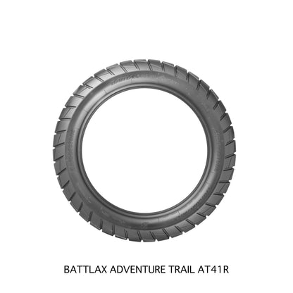 Bridgestone Battlax Adventure Trail AT41 140/80R17 69V TL – bagdæk – originalt Bridgestone bagdæk med sikre vejegenskaber og råt adventure-look. Køb hos Mo2parts. Produktbillede 3.