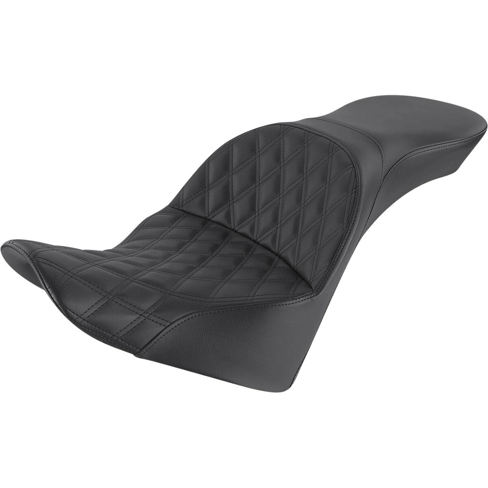 Harley-Davidson Softail (18-26) Explorer 2-up sæde Lattice Stitch, 33 cm (13") – Saddlemen