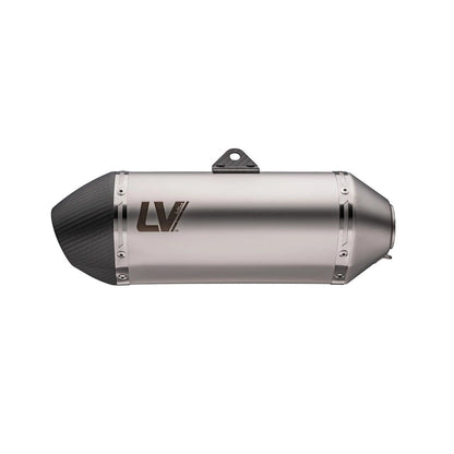 Moto Guzzi STELVIO 1000 (24-26) LeoVince LV-14 slip-on – rustfri – titanium-look
