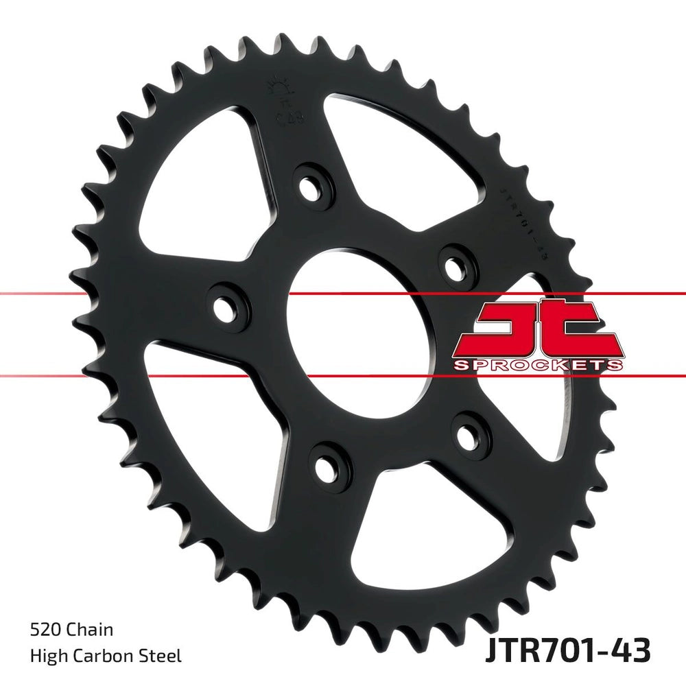 Bagtandhjul 43T, 520 – stål, JTR701.43 – JT Sprockets