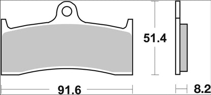 Ekstra produktbillede af Kawasaki ZX-7 RR Ninja 96-99 bremseklodser – Brembo SA 07KA20SA