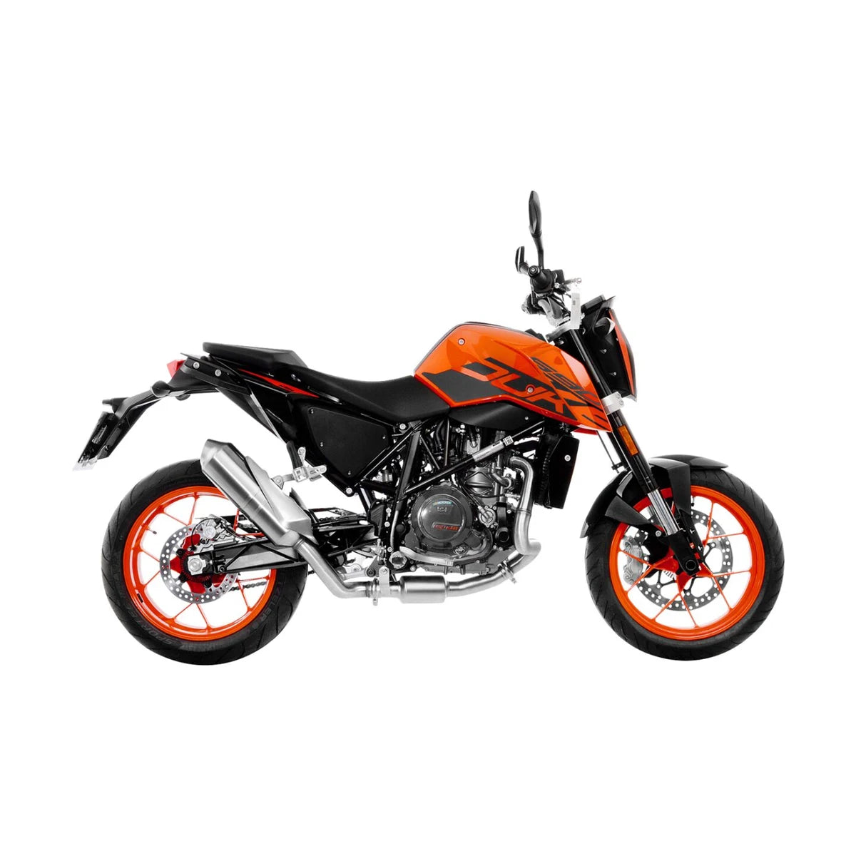 KTM 690 Duke (12-19) m.fl. LeoVince link pipe – rustfri – ekstra produktvisning af link pipe og monteringsdetaljer 4