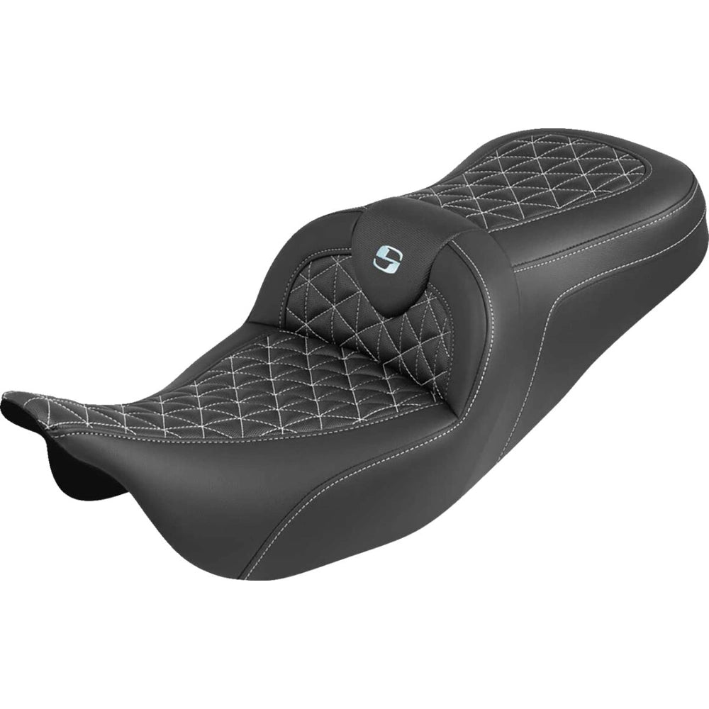 Harley-Davidson Touring (08-25) Roadsofa 2-up sæde sølv syning – Saddlemen