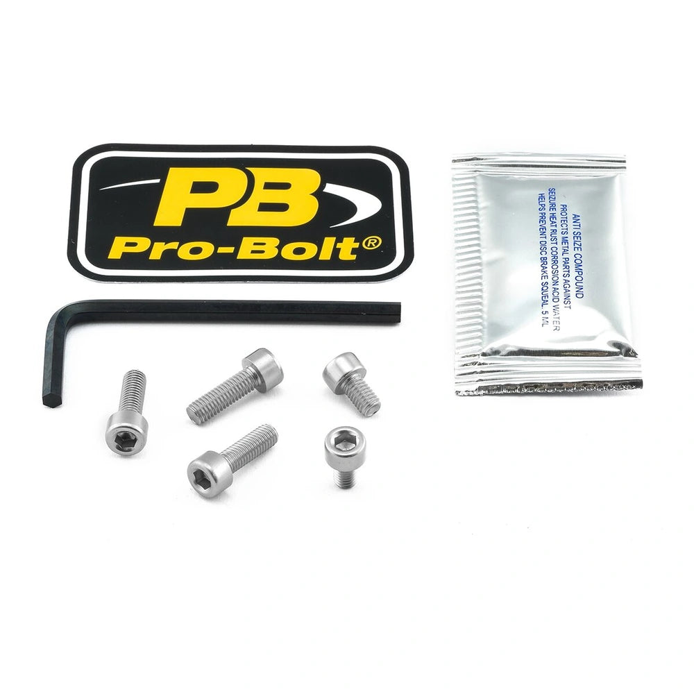 Tankdækselboltsæt, 5 stk. – 7075-T6 aluminium, sølv, TKA243 – Pro-Bolt