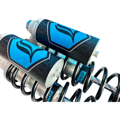 Legend Suspension Harley-Davidson Dyna (91-17) REVO-ARC støddæmpersæt, 13", Standard Duty, piggyback reservoir, clear – produktbillede 3, varenr. 1310-1938