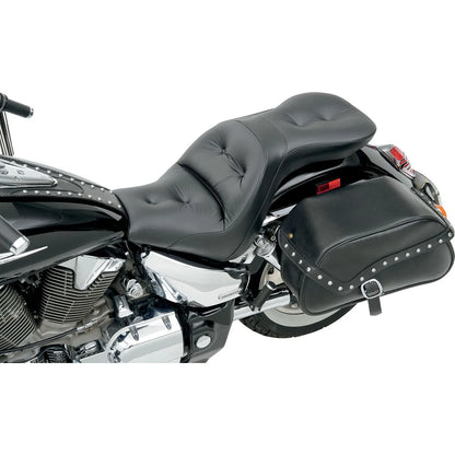 Honda modeller (03-09) 2-up sæde Pillow – Saddlemen – ekstra produktvisning med fokus på form, polstring, syninger og finish – billede 3