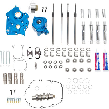 Harley-Davidson Touring / Trike (17-25) 540C 540 Big Bore Torque Chain Drive Cam Chest Kit, chrome pushrod tubes – S&S Cycle – ekstra produktvisning 2