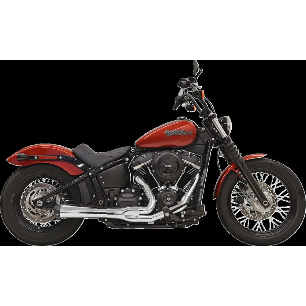 Harley-Davidson Softail (18-24) 2-i-1 Road Rage III komplet udstødning, krom, Fat Bob / Street Bob m.fl. – Bassani