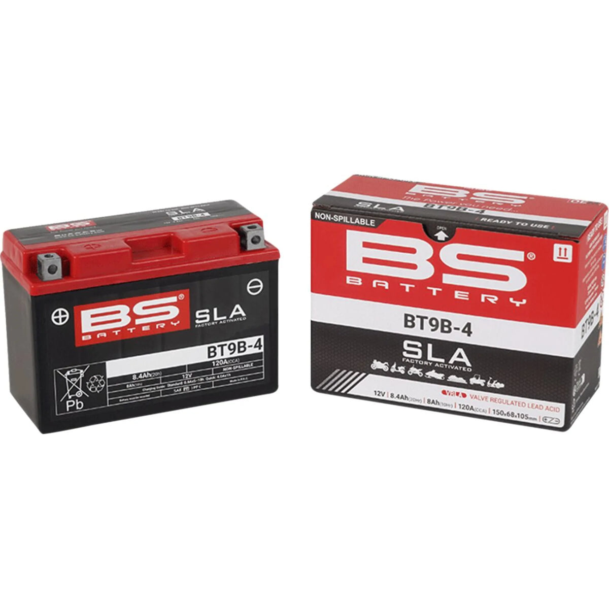 BS Battery BT9B-4 MC batteri – produktbillede 2