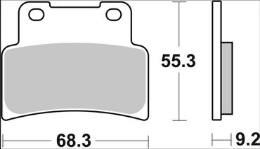 Ekstra produktbillede af Yamaha YZF-R125 14-26 bremseklodser – Brembo CC 07GR7707