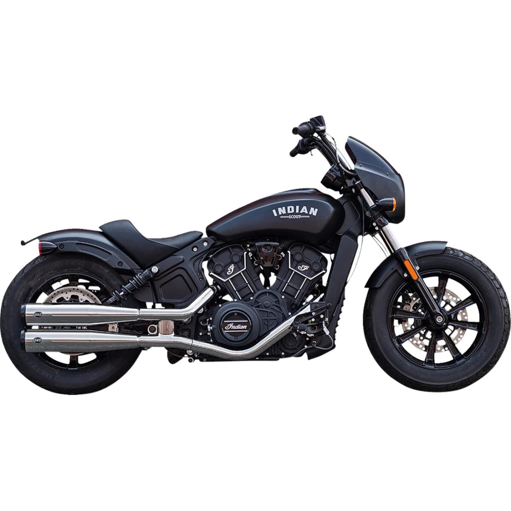 Indian Sixty (19-23) Grand National Slip-On Mufflers, Show Chrome – S&S Cycle