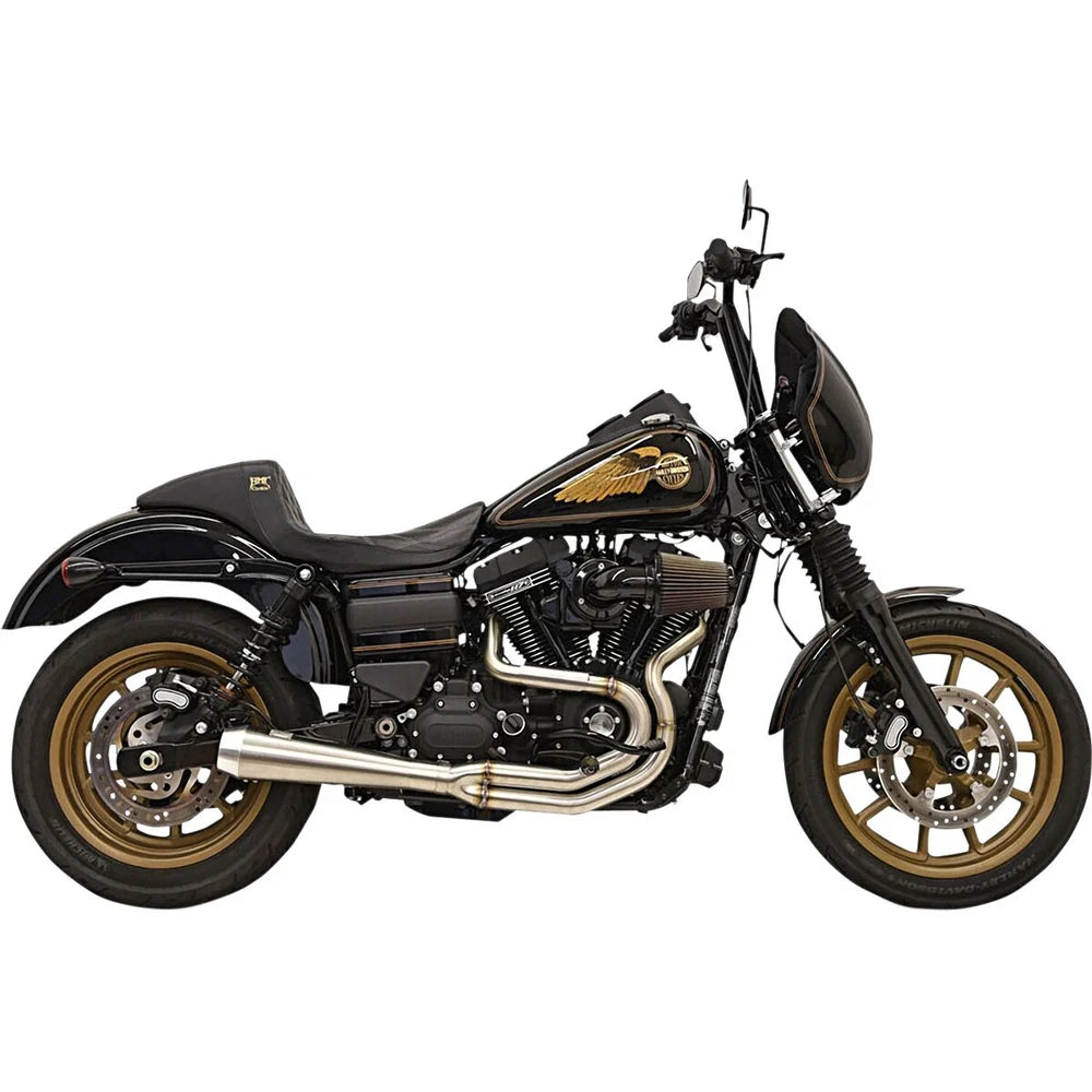 Harley-Davidson Dyna (91-17) Greg Lutzka Limited Edition 2-i-1 komplet udstødning, rå – Bassani