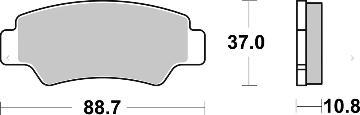 Detaljebillede 3 af Bremseklodser – Brembo SD 07KS09SD