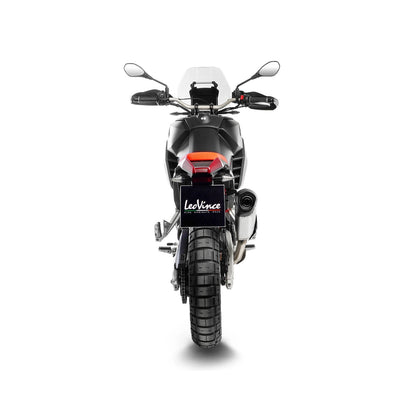 Aprilia Tuareg 660 (22-26) LeoVince LV-14 slip-on – titanium – ekstra produktvisning af lyddæmper, finish og detaljer 3