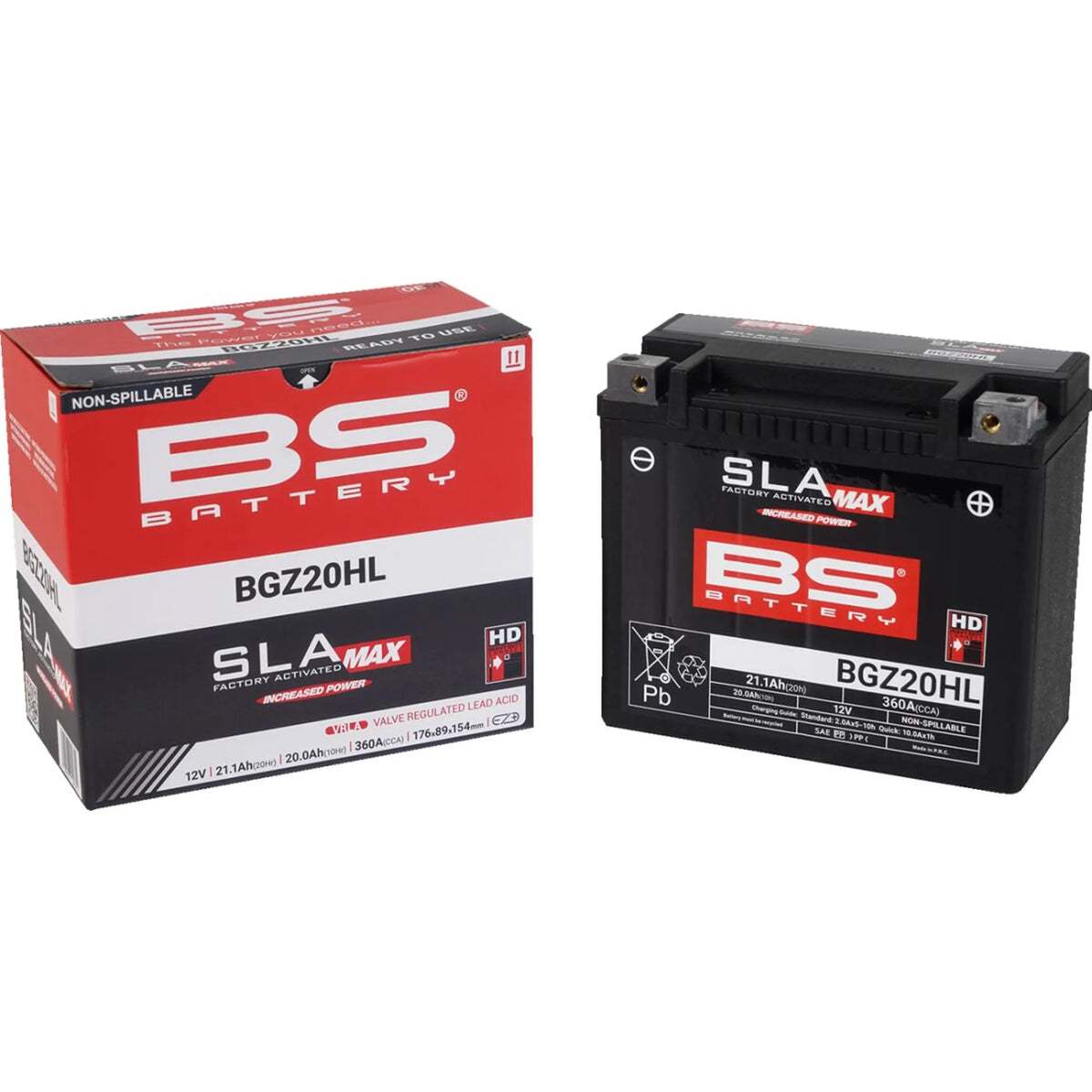 BS Battery BGZ20HL MC batteri – produktbillede 2