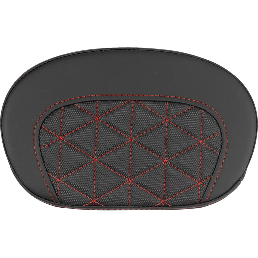 sissy bar pude Gripper/ Red Stitching, 26,5 cm (10-1/2") × 16,5 cm (6-1/2") – Saddlemen