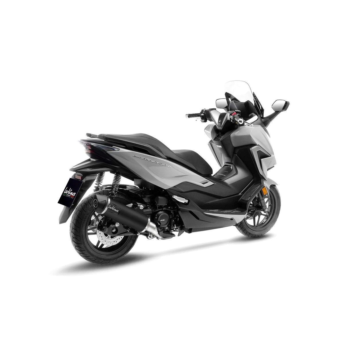 Honda NSS 350 (21-24) LeoVince Nero slip-on – rustfri – ekstra produktvisning af lyddæmper, finish og detaljer 3