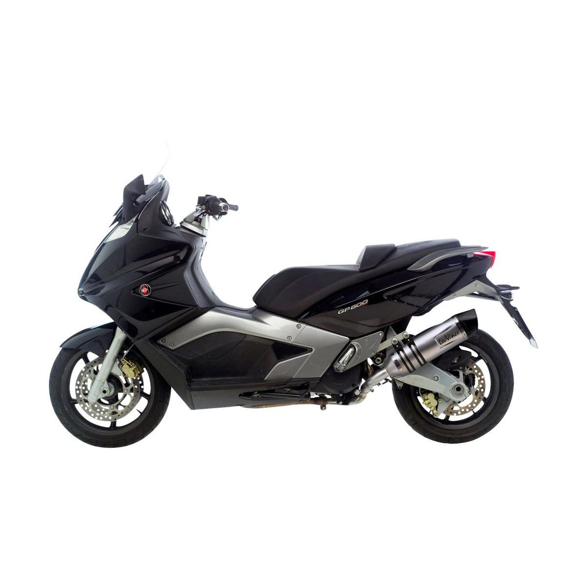 Gilera GP 800 (07-12) m.fl. LeoVince LV One EVO slip-on – rustfri – ekstra produktvisning af lyddæmper, finish og detaljer 3
