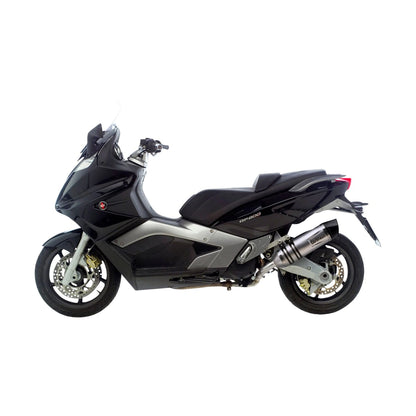 Gilera GP 800 (07-12) m.fl. LeoVince LV One EVO slip-on – rustfri – ekstra produktvisning af lyddæmper, finish og detaljer 3