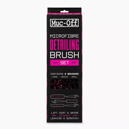Detailbørstesæt – Muc-Off Microfibre Detailing Brush Set x3 – Microfibre Detailing Brush Set x3 i original emballage