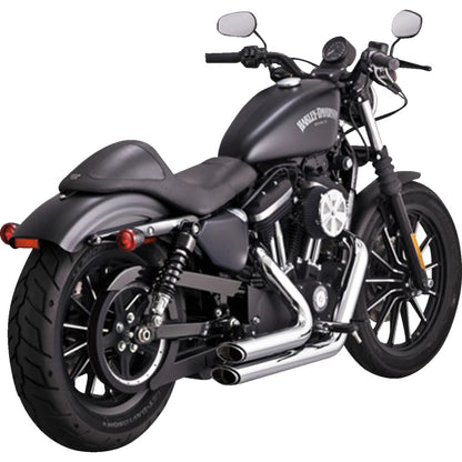 Harley-Davidson Sportster (14-22) Shortshots Staggered komplet udstødning, krom – Vance & Hines