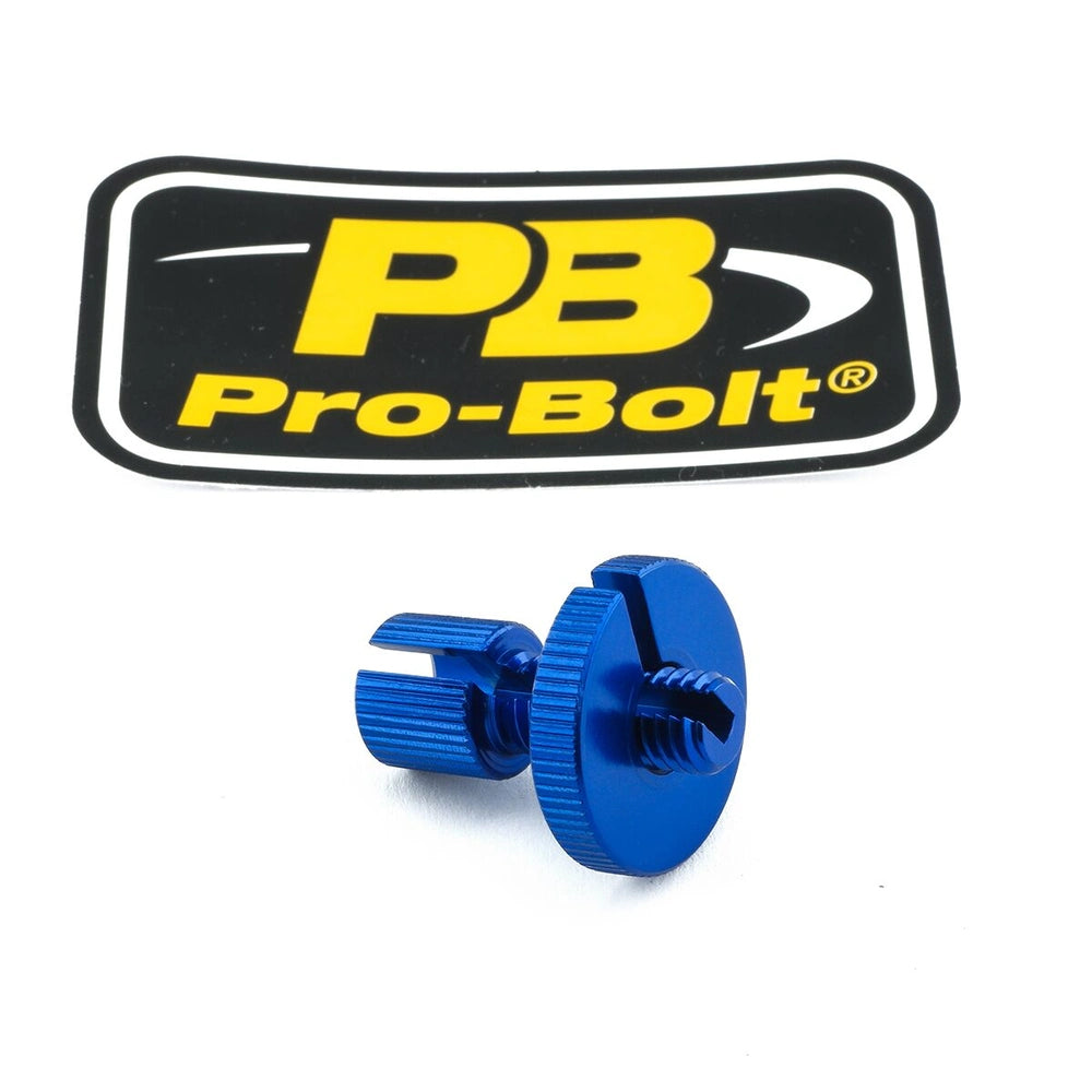 Kabeljusterskrue – 7075-T6 aluminium, blå, LCA10 – Pro-Bolt