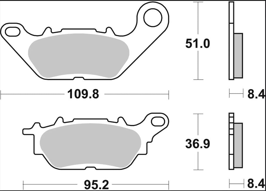 Ekstra produktbillede af Yamaha GPD 125 NMAX 15-19 bremseklodser – Brembo Genuine CC 07114