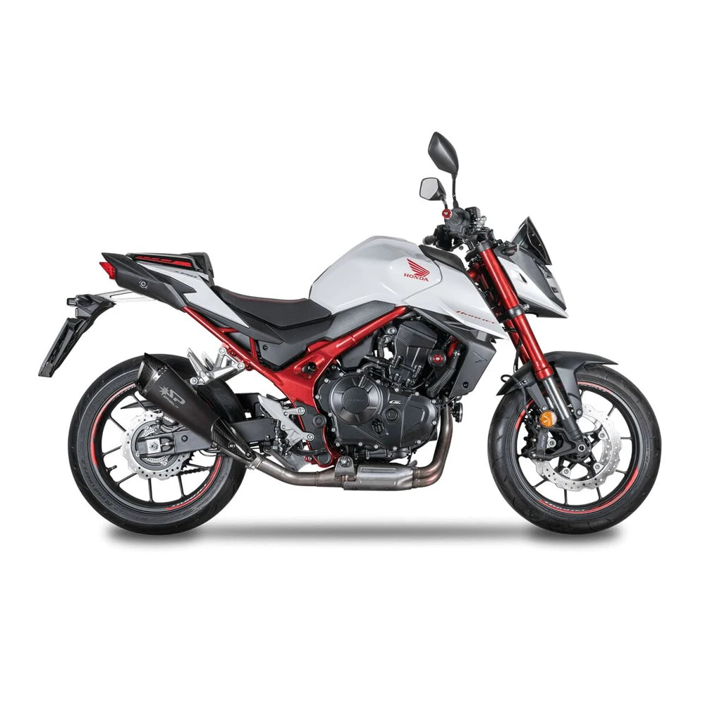Honda CB 750 (23-26) Konix Evo slip-on, sort – Spark – produktdetalje fra alternativ vinkel, billede 2