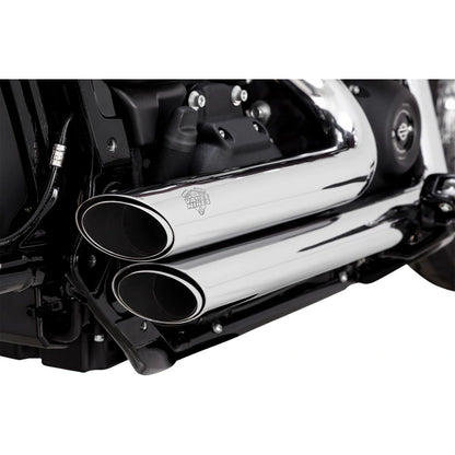 Harley-Davidson Touring / Softail (18-24) Shortshots Staggered komplet udstødning, krom – Vance & Hines – monteret på motorcykel – design og pasform 3