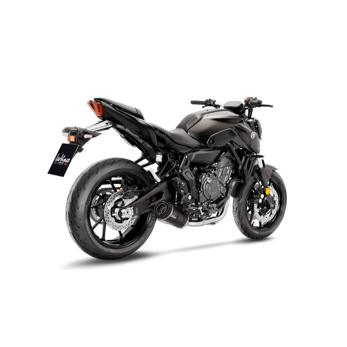Yamaha MT-07 (21-24) m.fl. LeoVince LV One EVO komplet udstødning – rustfri – godkendt – mat sort – 14360EBK – ekstra produktvisning af udstødningssystem, design og detaljer 3