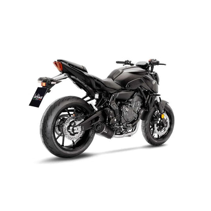 Yamaha MT-07 (21-24) m.fl. LeoVince LV One EVO komplet udstødning – rustfri – godkendt – mat sort – 14360EBK – ekstra produktvisning af udstødningssystem, design og detaljer 3