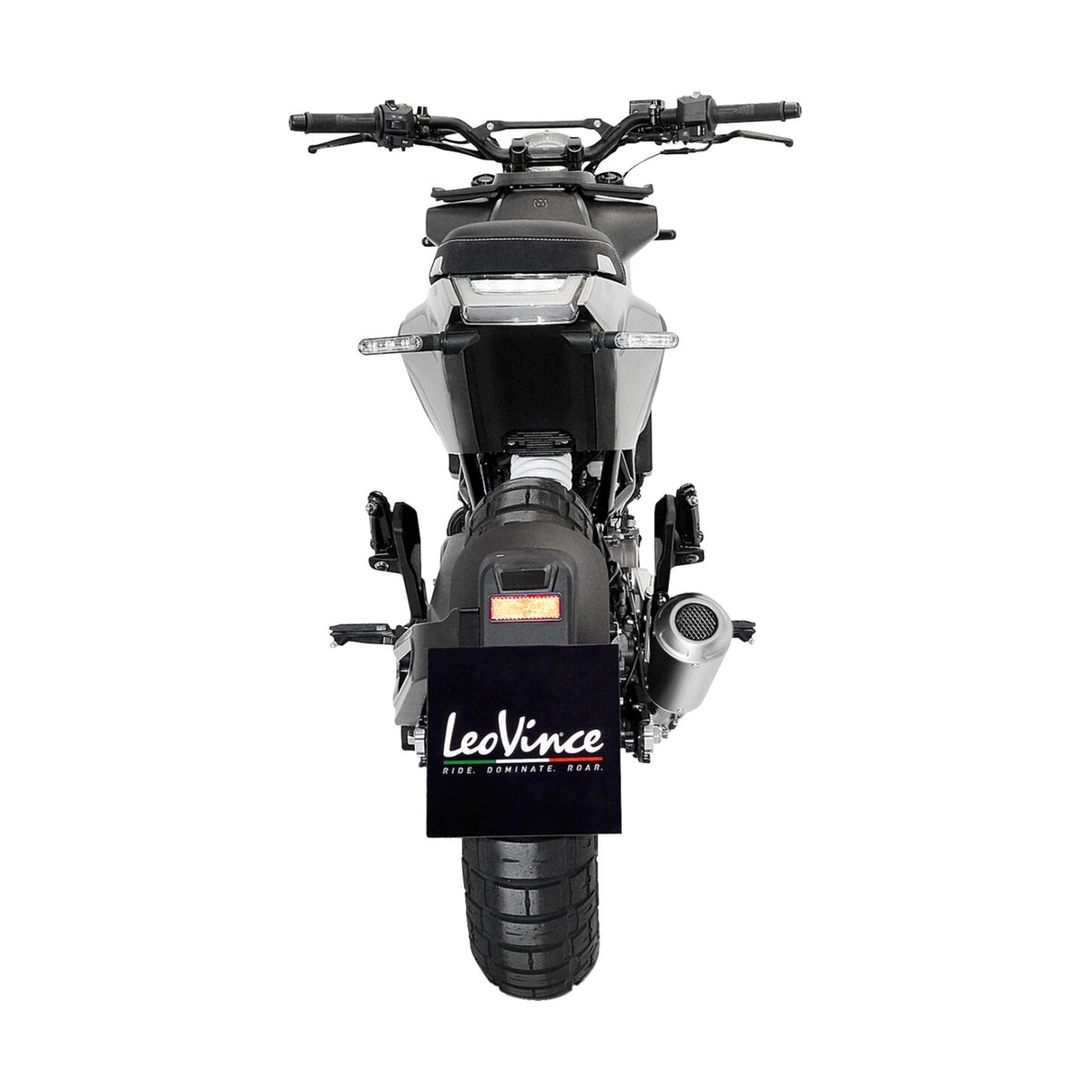 Husqvarna VITPILEN 401 (20-23) m.fl. LeoVince LV-10 slip-on – rustfri – ekstra produktvisning af lyddæmper, finish og detaljer 4