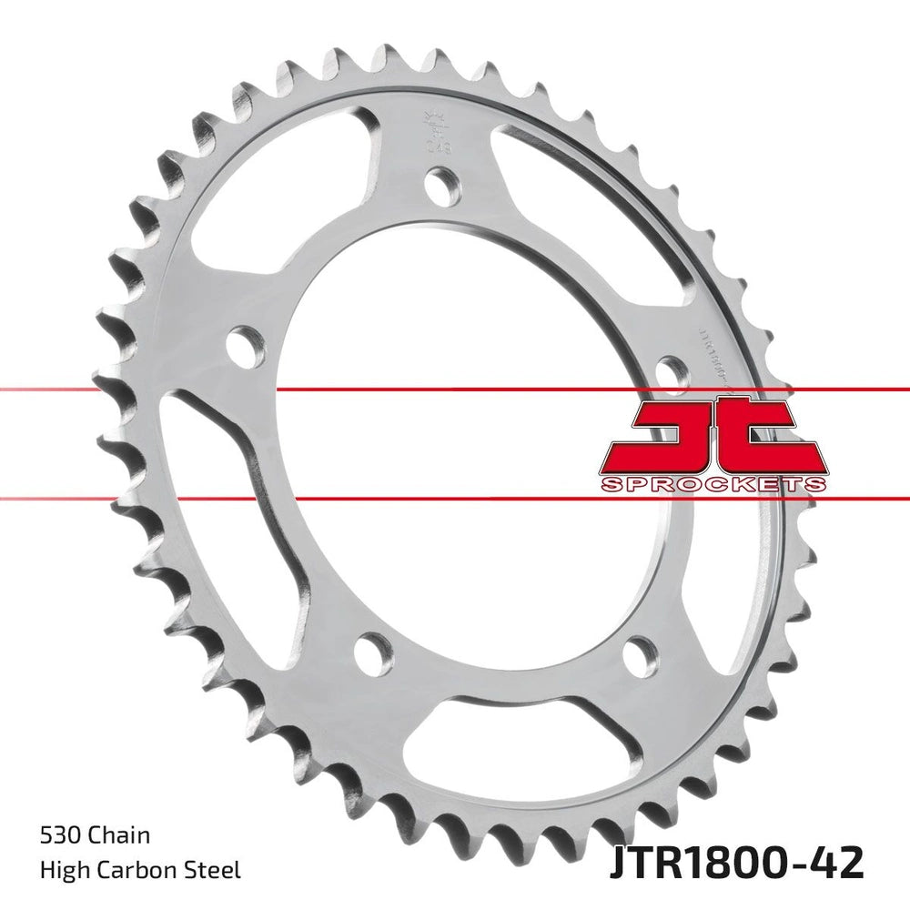 Bagtandhjul 42T, 530 – stål, JTR1800.42ZBK – JT Sprockets