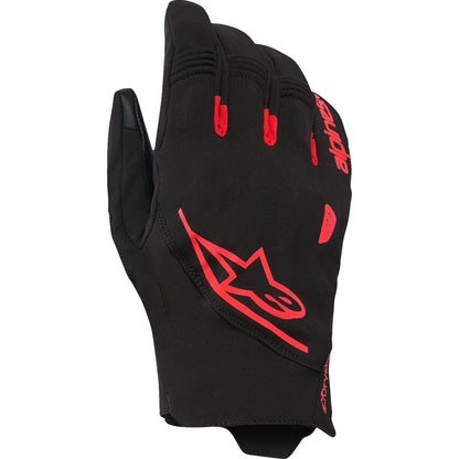MC handsker Faster V3 Plasma Drystar®, herre – Sort/Fluorescerende rød, str. 2XL fra Alpinestars – primært produktbillede