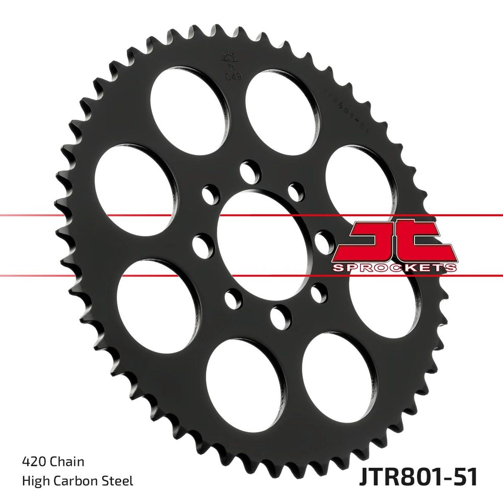 Bagtandhjul 51T, 420 – stål, JTR801.51 – JT Sprockets