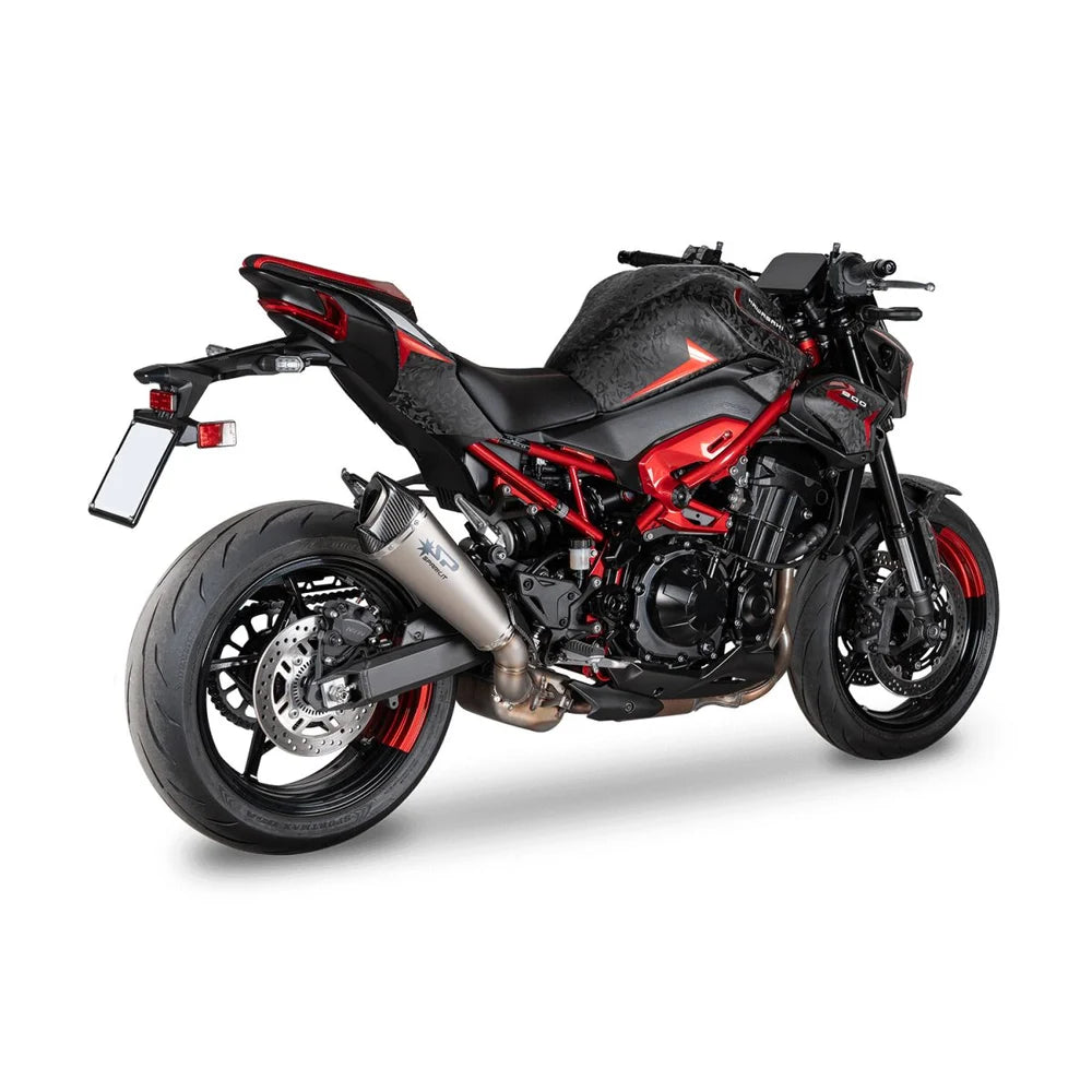 Kawasaki Z900 (25-26) Konix Evo slip-on, titanium – Spark – detalje af materialer, svejsninger og udførelse, billede 5