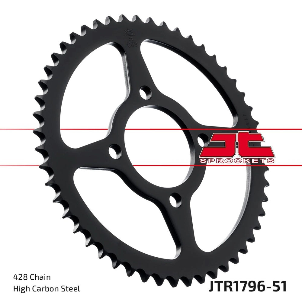 Bagtandhjul 51T, 428 – stål, JTR1796.51 – JT Sprockets